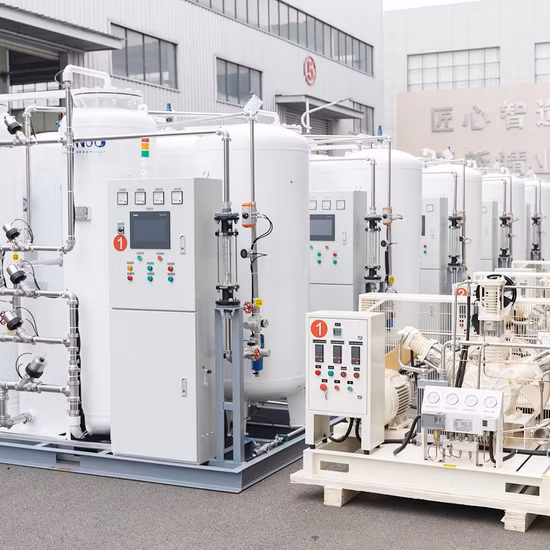 주유소를 위한 낮은 에너지 소비 O2 가스 생산 기계 Vpsa 산소 발생기